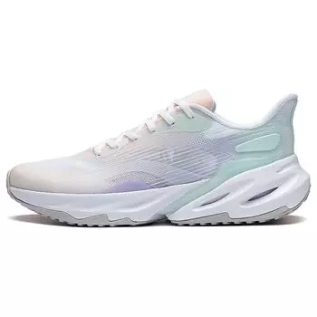 Кроссовки для бега Li Ning Yuedong 2.0 с амортизацией, нескользящие, износостойкие, с низким верхом, женские, белые, синие ARST030-1 35