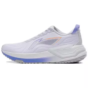 Кроссовки для бега Li Ning Yuying 3.0 с удобной амортизацией, нескользящие, износостойкие, с низким верхом, с технологией фиксации каблука, женские, белые, синие ARHT020-9 36