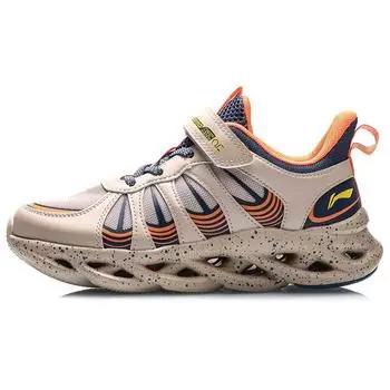 Кроссовки для бега LiNing Arc Shock Absorbing Durable Low Top Kids Running Shoes Kids Running Shoes Apricot Blue YKFQ058-5 34