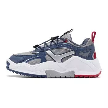 Кроссовки для бега LiNing Comfort Casual Shock Absorbing Non-Slip Breathable Low-Top Kids Sneaky Snow-Gray YKCR180-1 38