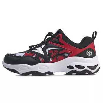 Кроссовки для бега LiNing Youth Shock Absorbing Non-Slip Durable Low-Go Kids кроссовки Black Red YKCP214-1 31