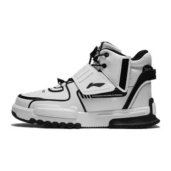 Кроссовки для бега LiNing Youth Unrestrained Shock Absorbing Non-Slip Wear-Stick-Hop Kids кроссовки White Black YKCR172-13 31