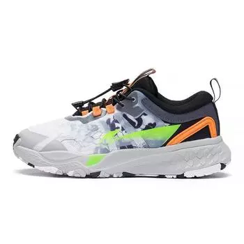 Кроссовки для бега LiNing ZhiXing Pro Shock Absorbation Rebound Non-Slip Durable Breathable Lightweight Low-Top Kids sneakers Gray White YKFS068-1 31