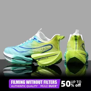 Кроссовки для бега Marathon Air Cushion Carbon Plate, спортивные, мужские, дышащие, легкие, женские, удобные, нескользящие, специальные кроссовки 35