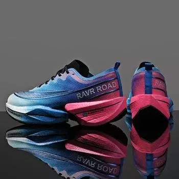 Кроссовки для бега Marathon Air Cushion для мужчин, дышащие, легкие, женские, удобные, спортивные, нескользящие, с углеродной пластиной 35