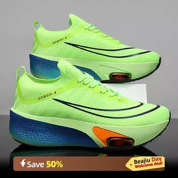 Кроссовки для бега Marathon Air Cushion для мужчин, дышащие, легкие, женские, удобные, спортивные, нескользящие 36 красный