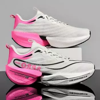 Кроссовки для бега мужские повседневные кроссовки для марафона с углеродной пластиной и воздушной подушкой легкие женские удобные спортивные нескользящие кроссовки для тенниса 36