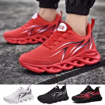 Кроссовки для бега, мужские повседневные туфли для пар, модные, легкие, дышащие, для ходьбы, без застежек, мужские, сетчатые, на плоской подошве, женские кроссовки 44