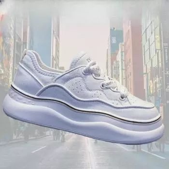 Кроссовки для бега на открытом воздухе для женщин, удобные, дышащие, 2024, новые кроссовки с толстой подошвой, модные, простые, осенние, повседневные туфли 35