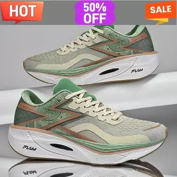 Кроссовки для бега на воздушной подушке, мужские, повседневные, для марафона, с углеродной пластиной, сверхлегкие, женские, удобные, спортивные, нескользящие, для тенниса 37