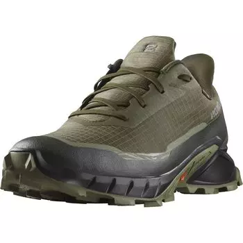 Кроссовки для бега по пересеченной местности ALPHACROSS 5 L47310300 см Olive Lichen Green [Salomon] GORE-TEX Men s 25.0 Night/Black/Deep