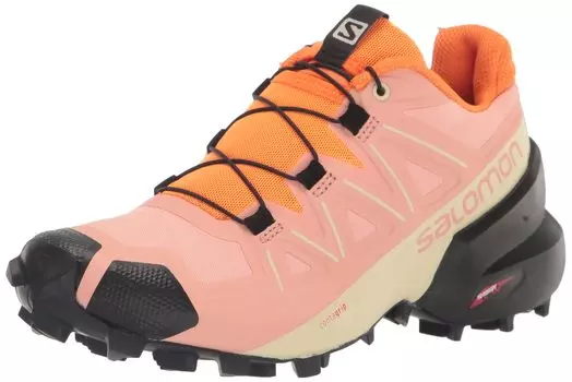 Кроссовки для бега по пересеченной местности SPEEDCROSS 5 WOMEN Cross Blooming Orang см [Salomon] (Скорость 5) Женский георгин/черный/яркий 24.0