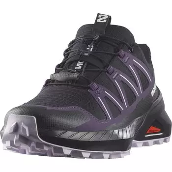 Кроссовки для бега по пересеченной местности SPEEDCROSS PEAK WOMEN L47603200 Лепесток см [Salomon] (Пик спидкросса) Черный/Паслен/Орхидея 25.0