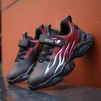 Кроссовки для бега с сеткой для детей и мальчиков 28 белый