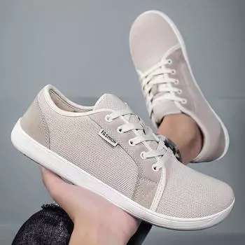 Кроссовки для бега с широким носком, новые мужские черные дышащие сетчатые легкие амортизирующие черные теннисные туфли Le Fu Shoes 37 белый