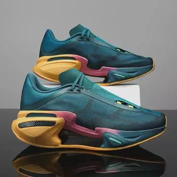 Кроссовки для бега унисекс Jueying 3: Легкая, с высоким отскоком, амортизирующая, модная спортивная обувь для мужчин и женщин 44 темно-зеленого