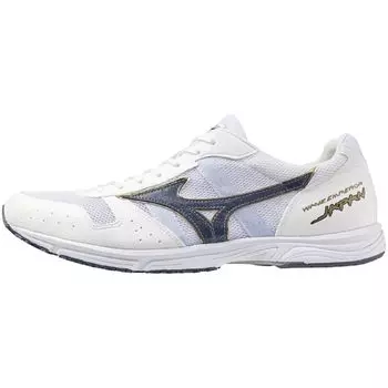 Кроссовки для бега Wave Emperor Japan 4 Club Activities Легкие амортизирующие для легкой атлетики, беговой дорожки для марафона на 800 м, тонкая подошва, цвет белый x темно-синий, см