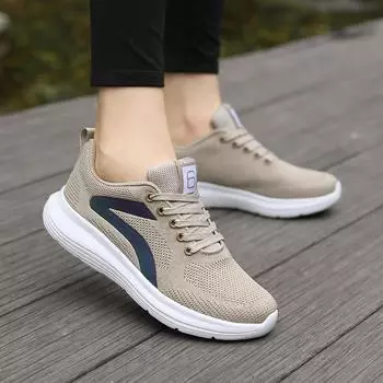 Кроссовки для бега, весна и осень, новые женские туфли, хит продаж, повседневная спортивная обувь большого размера с мягкой подошвой для женщин 35