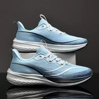 Кроссовки для бега, высококачественные кроссовки для бега для пар, дышащая, ультралегкая, амортизирующая спортивная обувь для мужчин и женщин 36 синий