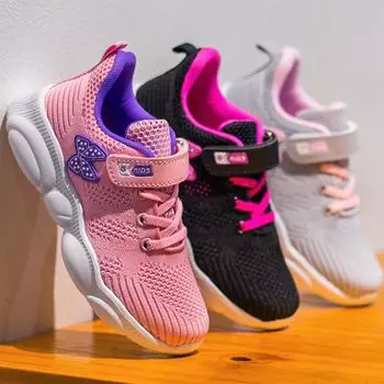 Кроссовки для детей Кроссовки для девочек Модные кроссовки для мальчиков Кроссовки для девочек 26 чёрный