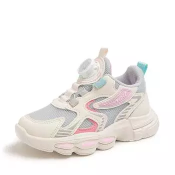 Кроссовки для детей Обувь для мальчиков Весна Середина года Большие детские сетчатые дышащие сетчатые кроссовки Легкие кроссовки с мягкой подошвой Tide 26 розовый