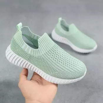 Кроссовки для детей среднего возраста 2025 года, весна-осень, летающие кроссовки с одной педалью, дышащая сетка, кроссовки для мальчиков, легкие кроссовки для детей старшего возраста 28 розовый