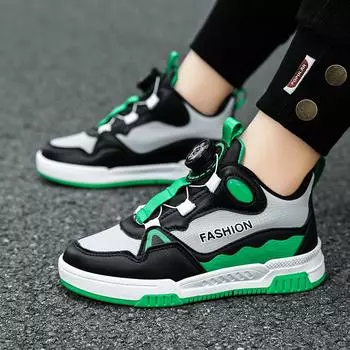 Кроссовки для девочек, обувь для мальчиков, легкие школьные слипоны, розовые для мальчиков, кроссовки для детей, детская обувь унисекс EU:29 зелёный