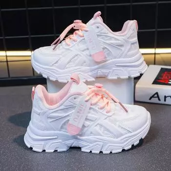 Кроссовки для девочек весна/лето удобные дышащие кроссовки для детей маленькие белые туфли для мальчиков 26 белый