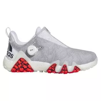 Кроссовки для гольфа Adidas Code Chaos 22 Boa Footwear белые/сине-коричневые/ярко-красные 26,0 см