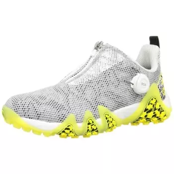 Кроссовки для гольфа Adidas Code Chaos 22 BOA мужские белые/черные/желтые 26,5 см 2E
