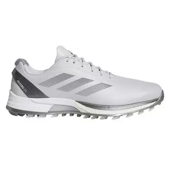 Кроссовки для гольфа Adizero ZEDGE 25 Light Gray Heather Solid Metallic cm 2E [Adidas Golf] Мужские серые/железные металлические/серебристые 26.5