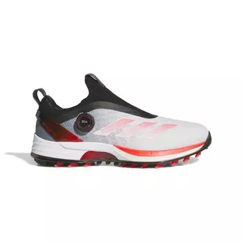 Кроссовки для гольфа Adizero Zedgee 25 Boa Footwear Black cm 2E [Adidas Golf] мужские белые/ярко-красные/Core 26.5