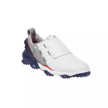Кроссовки для гольфа Tour Alpha BOA см 3E [Footjoy] мужские белые/темно-синие/красные 27.0