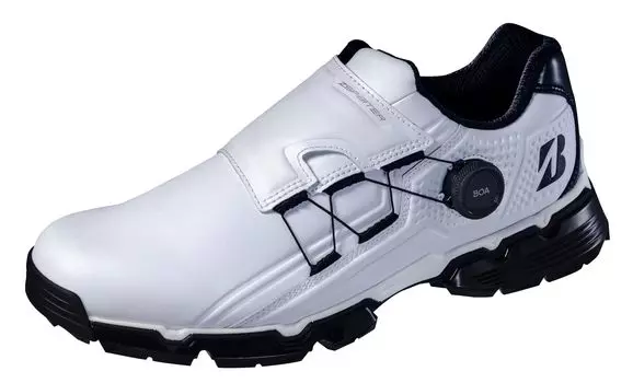 Кроссовки для гольфа Zero Spike Biter Tour SH2401 см 3E [Bridgestone Golf] мужские белые/черные 26,5