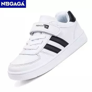 Кроссовки для мальчиков и девочек, белые, спортивные, теннисные, повседневные, для детей, для школы, для ходьбы, для бега, нескользящие, размер 28-39 29