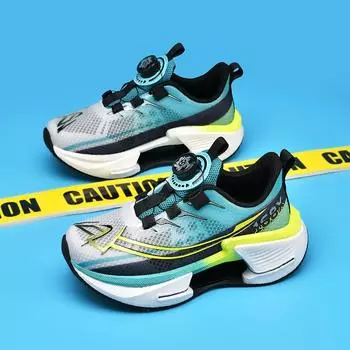 Кроссовки для мальчиков. Летние новые детские кроссовки. Кроссовки из сетчатой ткани с дышащими вставками. Баскетбольные кроссовки. Size33,Foot Length:20.5cm синий