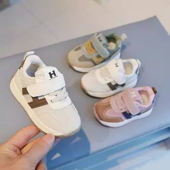 Кроссовки для мальчиков, весенние и осенние, легкие кожаные туфли для малышей для девочек, дышащие кроссовки для детей 16