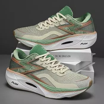 Кроссовки для марафона Flying Burning 3 Professional, кроссовки для гонок на углеродной основе, амортизация, спортивная мягкая подошва, тренировочная обувь 35 белый