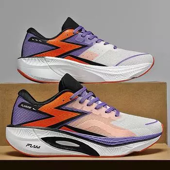 Кроссовки для марафона из углеродного волокна для мужчин, спортивная обувь для бега на воздушной подушке, легкие женские кроссовки для занятий спортом в спортзале, походов и бега 36