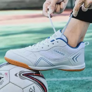 Кроссовки для мини-футбола унисекс с плоской подошвой из коровьей кожи для деревянных и цементных полов — идеально подходят для тренировок молодежи и студентов. 44