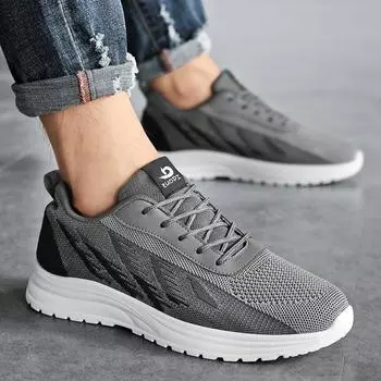 Кроссовки для мужчин 2024 года, осень, новый стиль, толстая подошва, простая теннисная мягкая подошва, удобные повседневные дышащие кроссовки, большой размер 39 бежевый