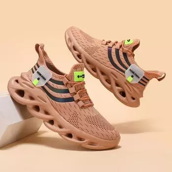 Кроссовки для мужчин, летние сетчатые, удобные, легкие, походные, дышащие, модные, новые, повседневные, для бега, тенниса 36 чёрный