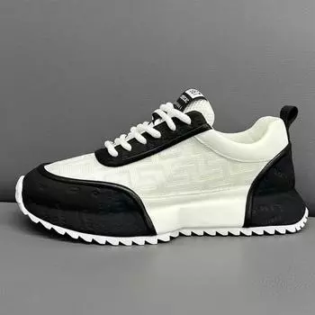 Кроссовки для мужчин, массивные мужские туфли, брендовые дизайнерские туфли с закрытым дном для мужчин, сетчатые увеличенные кроссовки для бега по пересеченной местности 38