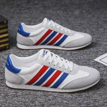 Кроссовки для мужчин, модная мужская повседневная обувь 2025 года, весна-осень, новые мужские кроссовки для бега, студенческая спортивная обувь на шнуровке, Zapatos Hombre 39 синий