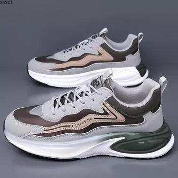 Кроссовки для мужчин Мужская повседневная обувь Водонепроницаемые легкие кроссовки Обувь износостойкая Легко моется Модные мужские кроссовки Основной толчок 38 чёрный