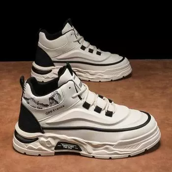 Кроссовки для мужчин, мужская спортивная обувь, легкие высокие кроссовки, модные универсальные кроссовки с толстой подошвой, взрывной стиль 39