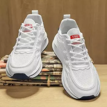 Кроссовки для мужчин на открытом воздухе, повседневная обувь, летние спортивные, беговые, удобные, модные, рабочие, кожаные, дышащие, теннисные 39