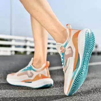 Кроссовки для мужчин, нескользящие кроссовки с дышащей сеткой, уличные мягкие кроссовки, спортивная обувь, амортизирующие прогулочные кроссовки 45 белый