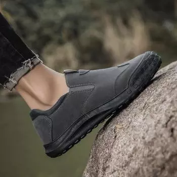 Кроссовки для мужчин весна осень мода повседневная мужская обувь толстая подошва нескользящая спортивная удобная походная обувь кроссовки для мужчин 2024 39 чёрный