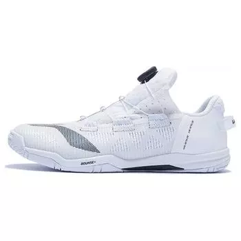 Кроссовки для настольного тенниса Li Ning Mage с низким верхом, амортизирующие, нескользящие, износостойкие, унисекс, белые, черные APPT003-2 37